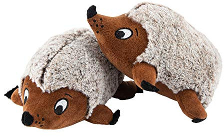 JOYELF Plüsch Quietschendes Hundespielzeug, 2er Pack Mittleres Igelspielzeug für kleine und mittlere Hunde