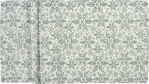 Sander 'Snowfall' Tischdecke Tischläufer, Verschiedene Größen, Green, Größe:Mitteldecke 85 x 85 cm