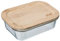 Five - Boite de conservation rectangle en Verre et Bambou 0.38 L