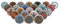 Rasiya Art Mandala Boho Drawer Knobs - Decorative Multicolor Floral Drawer Pull Handle Kitchen Cabinet Door Knobs Interior Decor - Set of 25