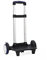 BOUACOUA Carrello per Zaino, Carrello Pieghevole per Zaino, Carrello Trolley Pieghevole in Lega di Alluminio a Mano (Blu, 2 Ruote/Grandi)