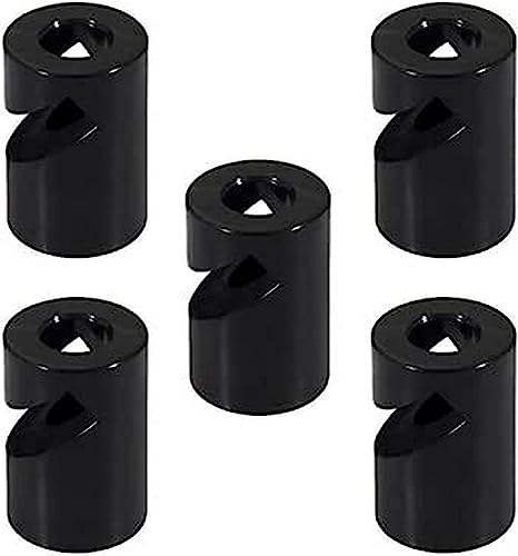 creative cables 5 unidades – Descentrador, gancho en V de techo o pared para cable eléctrico textil – Negro