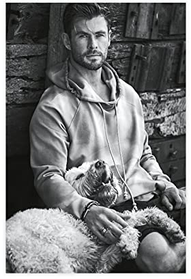 Schauspieler Chris Hemsworth 8 Leinwandposter Schlafzimmer Dekor Sport Landschaft Büro Zimmer Dekor Geschenk Rahmen: 30 x 45 cm