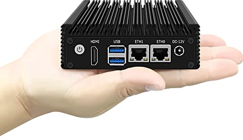 X86-P1N3050/N3160/N3700 Mini Router Low Power Consumption Quad Core Four Threads Fanless (N3700, 8G memory/128G hard disk)