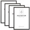 ENGLORY 4 Pack Bilderrahmen A4, Bilderrahmen A4 Schwarz Metall Aluminium Kinderzeichnungen Fotorahmen 21x30cm Rahmen für Fotos, Bilder, Poster，Groß Collage