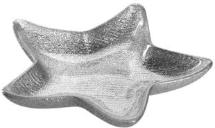 LEONARDO HOME Sternschale 15 cm Silber Modern Dekoration Einfarbig Glas Einzelschicht Bowl Schale