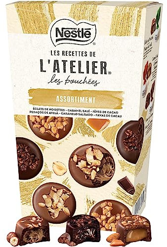 Nestlé Les Recettes de l'Atelier - Les Bouchées Mix Chocolat de Noël - 265 g
