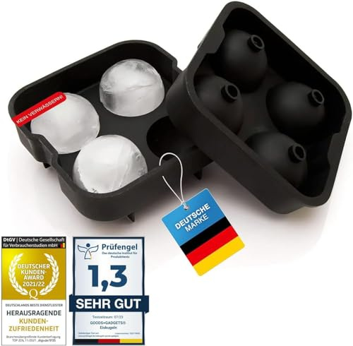 Eiswürfelform aus Silikon Eis-Kugeln Ice Cube Tray;Eiswürfelschale Eis-Würfel-Maker; Whisky-Kugeln, Cocktails, Saft uvm (Einzeln)