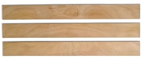 SCM Créations Lot 3 Lattes 57.5 cm 575 x 53 x 8 mm pour Sommier, Lit, BZ et Clic-Clac 7 Plis Bois