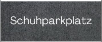 ElbFuchs® Schuhparkplatz Fußmatte 75x30cm | Ideale Schuhmatte Abtropfmatte und Schuhunterlage | Waschbare Fussmatte und Schuhabstreifer für Innen