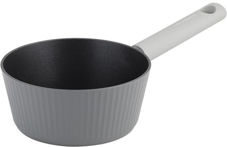 FLORINA Aluminium Casserole Serrano 18 cm I Casserole avec poignées Soft-Touch I Casseroles légères et robustes I Revêtement anti-adhésif I Structure rayée | Casserole au design élégant