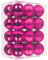 DITK-U Weihnachtskugeln, 3 cm, matt, glitzernd, Weihnachtsbaumschmuck, glänzend, für den Außenbereich, Weihnachtsbaumschmuck für Weihnachten, hängende Dekorationen, Dekoration, Rose, 24 Stück