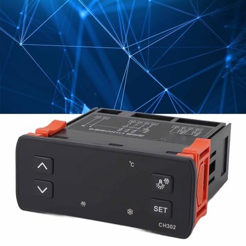 Smart Temperature Controller, Versatile Use, Dual Sensors for Refrigerating Defrosting Alarm with Easy Installation, Digital Temperature Regulator, Light Control, Fan