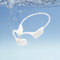 SANAG B60SPro Max Cuffie Conduzione Ossea, Auricolari Sportivi 5.3 Bluetooth Open-ear con Microfono, Memoria 64G Lettore MP3, Autonomia 8 ore, Impermeabili IPX8, per Nuoto, Corsa- Bianco