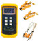 HPGJLEE K-Type Digital Thermometer, Dual Channel with 2pcs Thermocouples Probe Sensor, -50~1370°C Kelvin Scale Switchable Handheld Temperature Meter for Industrial and Laboratory Use