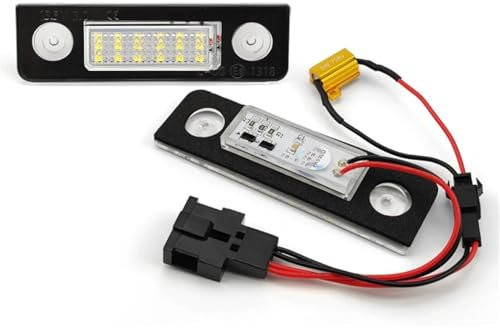 BCBSYCJP Auto Nummernschildbeleuchtung Lampe,für Skoda Octavia 1Z 2004-2013 Roomster 5J 2006-2015,Langlebig Effizient Hochwertige Digitale Nummern Leuchten Fürs Auto
