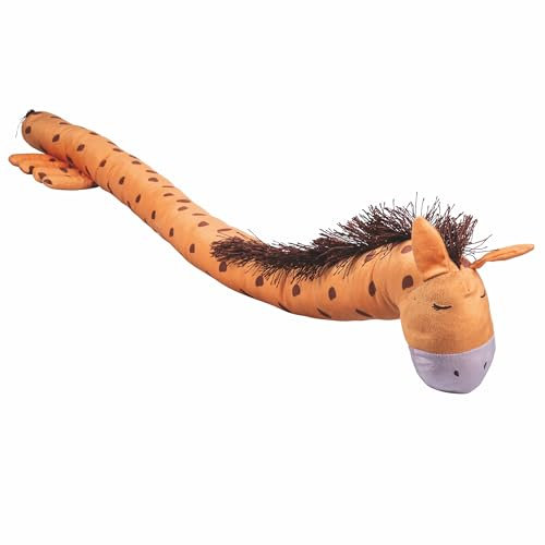 Boudin de Porte 120 cm en Tissu Effet Velours Design Girafe Les Petites