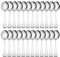 Teaspoons Set of 24 Stainless Steel Table Spoons 6.6 inch Tea Spoon Food Grade Cutlery Spoons for Coffee Dessert Yoghurt Spoon Sets for Home Kitchen Restaurant Dishwasher Safe