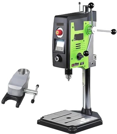 Perceuse à colonne de table à vitesse variable de 800 W avec lampe de travail,Ajustement flexible(518801 and 518806)