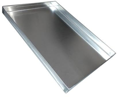 Bandeja de Goteo para Lavadora, Bandejas de Acero Inoxidable para Plantas, de Goteo Multiusos para Cocina, Lavandería, Alimento para Mascotas y Más, Sin Orificios(70x50x5cm(27.6x19.7x2.0in))