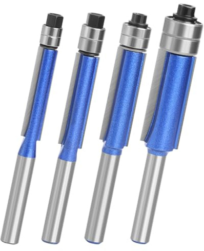 Kit Frese Router Taglio A Filo 4 Pezzi Utensile Multifunzionale in Lega