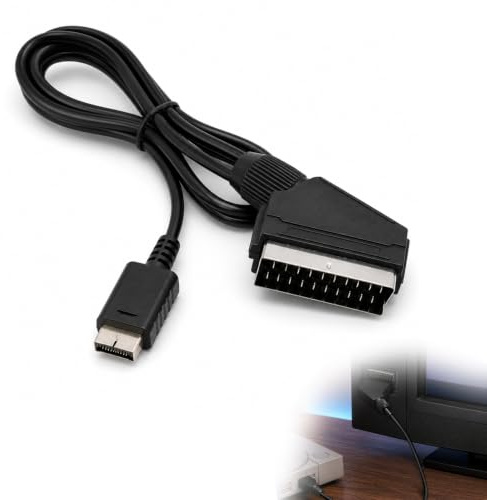 Savento RGB-Scart Kabel AV-Kabel, AV Verbindungskabel Kompatibel Mit PS2, Scart Kabel Mit RGB Signal, Robustes PVC Kabel Für Gaming Konsole Und Heimkino Nutzung