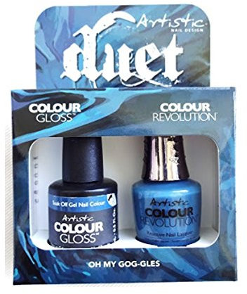 Artistic Nail Design - Duet Gel & Polish Duo - Oh My Gog-gles - 15 mL/0.5 fl oz Each