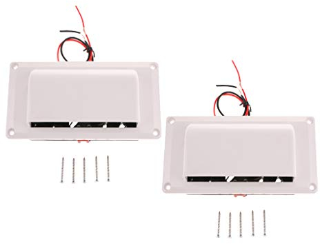 Sharplace 2 Sets Rv Caravana Autocaravana Lado Aire Ventilación Extractor 12v