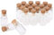 Suneast Lot de 20 Mini flacons de 1ml en Verre avec Bouchons en liège Transparent vides pour Bricolage, travaux manuels, Mariages, Bijoux de fête - Verre, 11 * 22mm