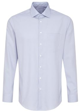 Seidensticker Herren Mens Regular Longsleeve Cotton Businesshemd, Hellblau(193660), 41 EU
