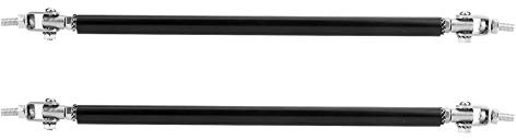 front splitter support-KIMISS Splitter Rod， 2pcs Adjustable Front Bumper Lip Splitter Strut Rod Tie Support Bar Stainless Steel