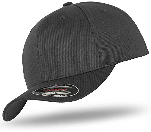 Flexfit Unisex 6277-Flexfit Wooly Combed Flexfit Wooly Combed, darkgrey/darkgrey, S/M