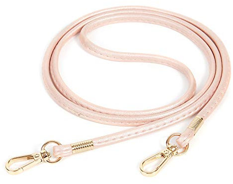 Crossbody Taschenkette Geldbörsen Kette Riemen Ersatzkette Dünner Weicher PU Leder für kleine Tasche,börse,Clutch,Handyhülle (Pink - Gold)