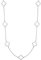Heideman Halskette Elara Damen - aus hochwertigem Edelstahl - gold silber rosegold farbend - Kette mit Kleeblatt Ornamenten für Frauen - 80cm lang mit Verlängerungskettchen