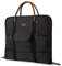 S-ZONE Borsa porta Abiti da Uomo Borsa porta Abiti in Vera Pelle con Finiture in Tela per Viaggi Brevi per Viaggi D'Affari