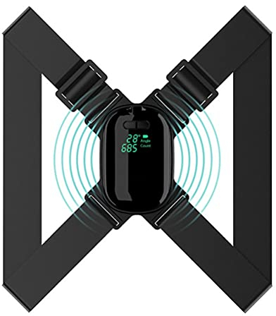 Stylebest Posture Corrector, Smart Posture Corrector 5-50 Grad Einstellbarer Haltungstrainer mit Smart Sensor Vibration Reminder Rückenstrecker-Klammer
