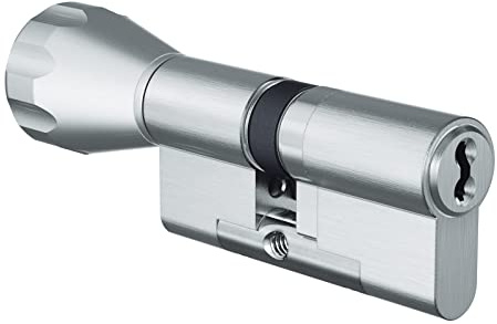 EVVA 4KS Knaufzylinder inkl. 5 Schlüssel und Sicherungskarte - verschiedene Längen - Nickel (36/K36)