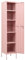 Gecheer Schließfachschrank Umkleideschrank Metallspind Metallschrank Aktenschrank Lagerschrank Spind Schrank mit 4 Einlegeböden Stahl Rosa 35x46x180 cm