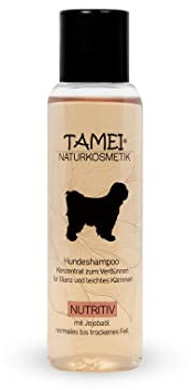 Tamei Bio Shampoo für Hunde - natürlich biologisch - für alle Fellarten und Fellfarben - 100 ml (Nutritiv frisch) - vegan