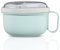 Xavax Lunchbox, runder Lunchpot 1100 ml (To Go Becher groß für Mikrowelle, Brotdose mit Besteck, perfekt für One Pot Mahlzeiten, tragbar ideal für Pause, Büro, Schule, Uni, Picknick) pastellblau/grau