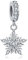 Annmors Schneeflocke Charm-Anhänger Sterling Silber mit Zirkonia Steinchen für Armbänder und Halsketten,zum Geburtstag Weihnachten Schmuck für Frauen Mädchen