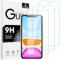 [Paquete de 3] Protector de pantalla para iPhone 11 y iPhone XR, película de vidrio templado Whioltl, compatible con fundas, [garantía de por vida] [resistente a los arañazos] [antiroturas]