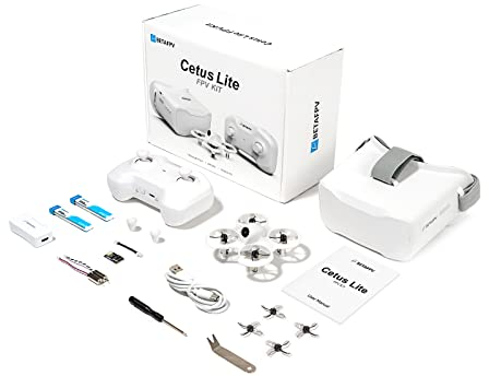 BETAFPV Cetus Lite FPV-Drohnen-Kit für Kinder, mit Höhenhalte-Selbstschutz, 2 Geschwindigkeitsmodi, Unterstützt Simulator Ready-to-Fly-Kit für FPV-Anfänger, um mit dem Indoor-Fliegen zu Beginnen