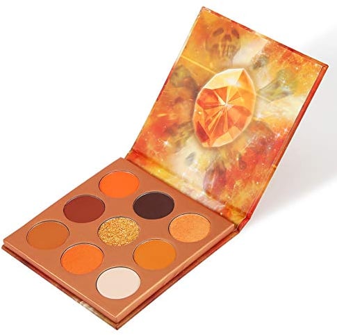 Docolor 9 Colori Palette Ombretto Arancio Palette Ombretto Polvere Colorata in Crema Glitterata Altamente Pigmentata Naked Smokey Mattes Shimmers Palette Trucco Impermeabile