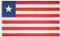 MUWO Flagge Nations Together 90 x 150 cm Nationalmanschaften, doppelseitige Gartenflagge, wetterfeste Fanflagge, Fußballflagge Polyester Länderfagge Deutschland mit Ösen (Liberia)