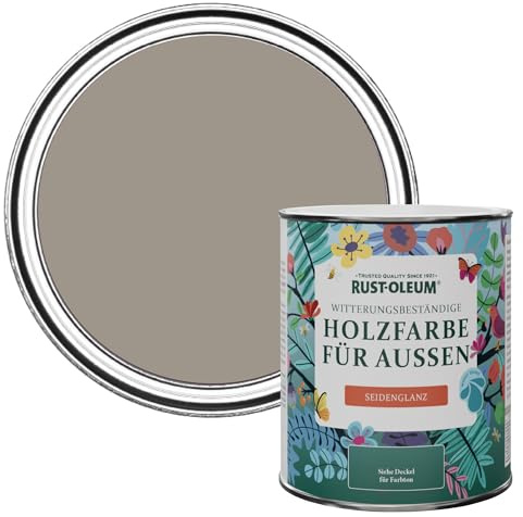Rust-Oleum Brown Mould-Resistant Garden Paint In Satin Finish - Whipped Truffle 750ml