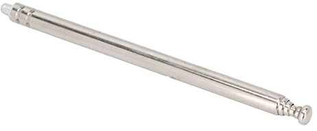 Radio Antenne Remplacement Télécommande Voiture Acier Inoxydable Laiton Argent Télescopique Antenne M3 Filetage Mâle 5 Sections pour TV Électrique Jouet Lampe Vcd