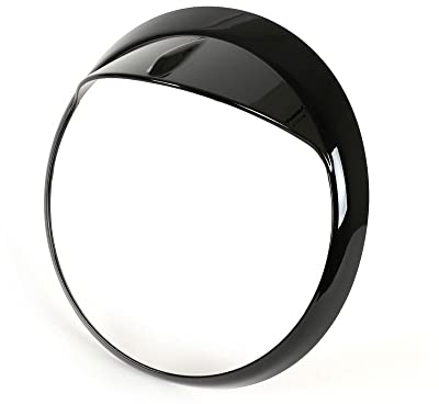 MOTO NOSTRA Scheinwerferzierring mit Schirm schwarz glänzend kompatibel für Vespa GT, GTL, GTS 125-300, GTS 125-300 Super bis Bj. 2020