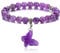 Jovivi Amethyst Bracelet Purple Butterfly Healing Crystal Beaded Bracelet Amethyst Jewellery for Women