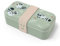 monbento - Brotdose Kinder MB Foodie Raccoon - Waschbär - Bento Box Kinder Made in France - Ideal für Mittagessen oder Snacks in der Schule/Park - BPA Frei - Lebensmittelecht - Grün